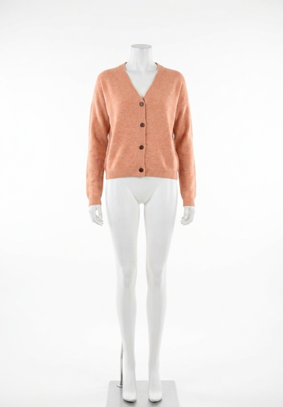 NEW MINNIE ROSE cashmere v neck cardigan in rose